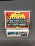 1959 Topps #457 LOS ANGELES DODGERS TEAM CARD Vintage Baseball Card