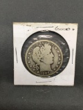 1907-D United States Barber Silver Half Dollar - 90% Silver Coin from ENORMOUS ESTATE