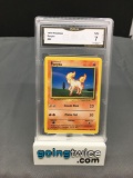 GMA Graded 1999 Pokemon Base Set Unlimited #60 PONYTA Trading Card - NM 7