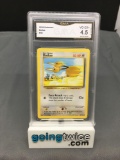 GMA Graded 1999 Pokemon Base Set Unlimited #60 PONYTA Trading Card - VG-EX+ 4.5