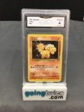 GMA Graded 1999 Pokemon Base Set Unlimited #68 VULPIX Trading Card - VG-EX 4