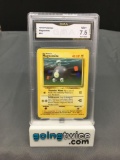GMA Graded 1999 Pokemon Base Set Unlimited #53 MAGNEMITE Trading Card - NM+ 7.5