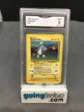 GMA Graded 1999 Pokemon Base Set Unlimited #53 MAGNEMITE Trading Card - MINT 9