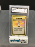 GMA Graded 1999 Pokemon Base Set Unlimited #75 LASS Trading Card - EX-NM 6