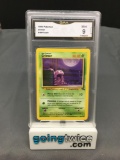 GMA Graded 1999 Pokemon Fossil #48 GRIMER Trading Card - MINT 9