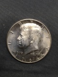 1964-D United States Kennedy Half Dollar - 90% Silver BU UNC Coin