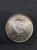 US Assay Office San Francisco 1981 Vintage 1 OZ .999 Fine Silver Bullion Round
