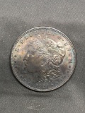 RAINBOW PATINA - 1921 United States Morgan Silver Dollar - 90% Silver Coin