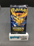 Factory Sealed Pokemon HIDDEN FATES 10 Card Booster Pack - Hard to Find!