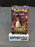 Factory Sealed Pokemon HIDDEN FATES 10 Card Booster Pack - Hard to Find!