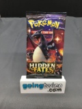 Factory Sealed Pokemon HIDDEN FATES 10 Card Booster Pack - Hard to Find!