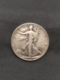 1937 United States Walking Liberty Silver Half Dollar - 90% Silver Coin from Estate