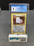 CGC Graded 1999 Pokemon Base Set Unlimited #5 CLEFAIRY Holofoil Rare Trading Card - MINT 9