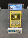 CGC Graded 1999 Pokemon Base Set Unlimited #14 RAICHU Holofoil Rare Trading Card - NM-MT+ 8.5