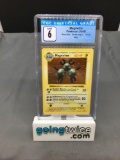 CGC Graded 1999 Pokemon Base Set Shadowless #9 MAGNETON Holofoil Rare Trading Card - EX-NM 6