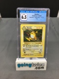 CGC Graded 1999 Pokemon Base Set Shadowless #14 RAICHU Holofoil Rare Trading Card - EX-NM+ 6.5