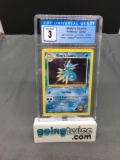 CGC Graded 2000 Pokemon Gym Heroes Prerelease #9 MISTY'S SEADRA Holofoil Rare Trading Card - VG 3