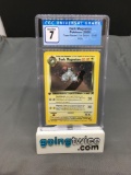 CGC Graded 2000 Pokemon Team Rocket 1st Edition #11 DARK MAGNETON Holofoil Rare Trading Card - NM 7