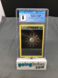 CGC Graded 2000 Pokemon Team Rocket 1st Edition #17 RAINBOW ENERGY Holofoil Rare Trading Card -