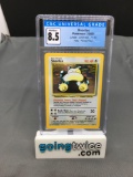 CGC Graded 1999 Pokemon Jungle NO SYMBOL ERROR #11 SNORLAX Holofoil Rare Trading Card - NM-MT+ 8.5