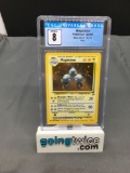 CGC Graded 2000 Pokemon Base 2 Set #9 MAGNETON Holofoil Rare Trading Card - NM-MT 8