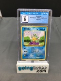 CGC Graded 1996 Pokemon Base Set #7 SQUIRTLE Trading Card - EX-NM 6