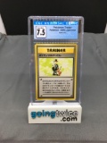 CGC Graded 1996 Pokemon Base Set Japanese POKEMON TRADER Rare Trading Card - NM+ 7.5