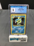 CGC Graded 2000 Pokemon Base 2 Set #7 GYARADOS Holofoil Rare Trading Card - MINT 9