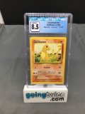 CGC Graded 1999 Pokemon Base Set Unlimited #46 CHARMANDER Trading Card - NM-MT+ 8.5