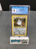 CGC Graded 2000 Pokemon Base 2 Set #19 WIGGLYTUFF Holofoil Rare Trading Card - MINT 9