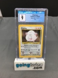 CGC Graded 2000 Pokemon Base 2 Set #3 CHANSEY Holofoil Rare Trading Card - MINT 9