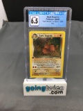 CGC Graded 2000 Pokemon Team Rocket 1st Edition #6 DARK DUGTRIO Holofoil Rare Trading Card - EX-NM+