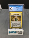 CGC Graded 2000 Pokemon Gym Heroes 1st Edition #17 LT. SURGE Holofoil Rare Trading Card - EX-NM+ 6.5