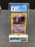 CGC Graded 1999 Pokemon Fossil #5 GENGAR Holofoil Rare Trading Card - NM-MT 8