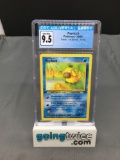 CGC Graded 1999 Pokemon Fossil 1st Edition #53 PSYDUCK Trading Card - GEM MINT 9.5