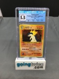 CGC Graded Pokemon 1999 Japanese Neo Premium File TYPHLOSION Holofoil Trading Card - EX+ 5.5