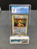 CGC Graded Pokemon 1996 Japanese Fossil DRAGONITE Holofoil Trading Card - NM 7