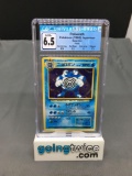 CGC Graded Pokemon 1997 Japanese Base Set POLIWRATH Holofoil Trading Card - EX-NM+ 6.5