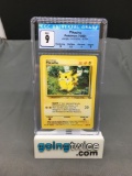 CGC Graded Pokemon 1999 Jungle Unlimited #60 PIKACHU Trading Card - MINT 9
