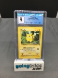 CGC Graded Pokemon 1999 Jungle Unlimited #60 PIKACHU Trading Card - MINT 9