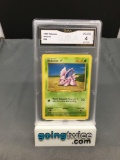 GMA Graded Pokemon 1999 Base Set Unlimited #55 NIDORAN Trading Card - VG-EX 4