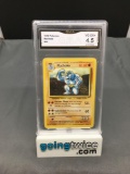 GMA Graded Pokemon 1999 Base Set Unlimited #34 MACHOKE Trading Card - VG-EX+ 4.5