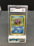 GMA Graded 1999 Pokemon Fossil #54 SHELLDER Trading Card - NM-MT+ 8.5