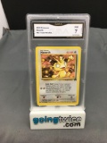 GMA Graded 2000 Pokemon Team Rocket #62 MEOWTH Trading Card - NM 7