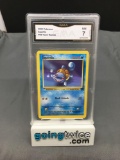 GMA Graded 2000 Pokemon Team Rocket #68 SQUIRTLE Trading Card - NM 7