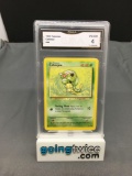 GMA Graded 1999 Pokemon Base Set Unlimited #45 CATERPIE Trading Card - VG_EX 4