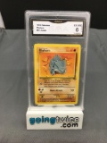 GMA Graded 1999 Pokemon Jungle #61 RHYHORN Trading Card - EX-NM 6