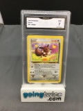 GMA Graded 1999 Pokemon Jungle #51 EEVEE Trading Card - NM 7