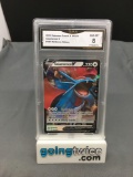 GMA Graded 2020 Pokemon Darkness Ablaze #143 SALAMENCE V Holofoil Rare Trading Card - NM-MT 8