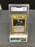 GMA Graded 1999 Pokemon Fossil #60 GAMBLER Trading Card - NM-MT+ 8.5